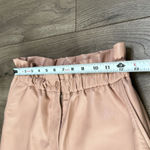 Wilfred By Aritzia Speechless‎ High Waisted Tuscany Rose Vegan Leather Shorts 2 Pink Photo 4