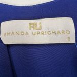 Amanda Uprichard Amanda Uprichared Michaela Lace Up Silk Shift Dress Deep Royal Blue Size S Photo 1