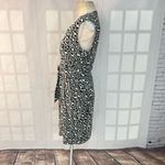 Diane Von Furstenberg  new yahzi short true wrap gray cheetah print dress Photo 7