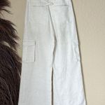 Torn By Ronny Kobo Ivory Wide Leg Cargo Pants Photo 10