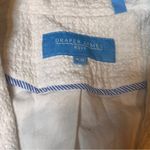 Draper James  RSVP XS Textured White Blazer Jacket Preppy Country Club Coastal Photo 1