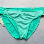 Hobie  Green Bead Embroidered Floral Swim Beach Flirty Boho Bikini Bottom Large Photo 4