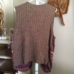 Marconi VTG ugly Christmas sweater vest NWT Brown Size L Photo 3