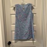 Chris & Carol  Blue Paint Splatter Scoop Neck Sleeveless Tank size Small Photo 5