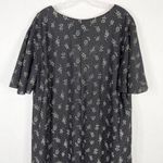 VTG Roamans Plus Size 24W Nightgown Black Floral Lace Semi Sheer Midi 1392 Photo 1