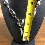 Sterling Silver Old Southwest White Buffalo Turquoise Cabochon Link Necklace 925 Photo 11