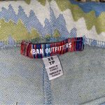 Urban Outfitters  Women's Bryn Pull On Pants Lime/Blue Wavy Print Stretch Size XS Photo 4