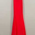 La Femme 30682 Neon Hot Coral Trumpet Dress 2 Photo 3