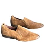 Seychelles Skein Loafer Shoes Women 9 Cognac Brown Nubuck Leather Modern Classic Photo 3