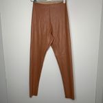 Commando  Faux Leather Adobe Dark Nude Perfect Control Leggings Large New Photo 3
