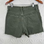 Free People WE THE FREE Free‎ People Makai Cutoff Shorts Khaki Green Distressed Raw Hem 27 Photo 7