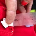 Zaful  Red Bikini Top Small Size 4 Front Ties EUC Photo 10