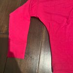 Michael Stars Hot Pink Mock Neck Cropped Sweater Size Small Photo 3
