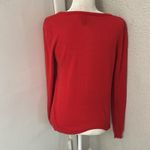 Rue 21 Red/White Seahorse Sweater Long Sleeve S Casual Mermaid Cherry Girl Boho Photo 1