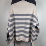 Harper  Women Cream and Gray Striped Crewneck Sweater Photo 5