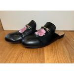 Catherine Malandrino Shoes Womens Size 8 Slip On Mule Embroidered Pink Rose Photo 2