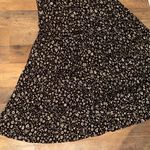 Chrysanthemum Elegant Black and White Floral Women's Maxi tired ruffle dress s Photo 1