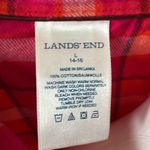 Lands' End Land’s End Pink Plaid Flannel Night Shirt Photo 2