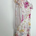 Majorelle  Zella Dress in Romance Floral One Shoulder Ruffle White Size XS Photo 14