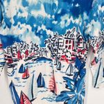 Christopher & Banks Christopher & Banks Women's Sailboat Beach Cardigan Sweater Blue Medium Coastal Photo 5