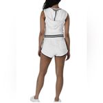 Champion Cotton Blend romper Women's White and Black Trim Shorts Size Small Photo 1