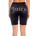 Juicy Couture  Big Bling Velour Biker Shorts Liquorice Black Photo 1