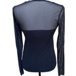 🔥Bailey 44 (rare to find in Navy blue) faux leather top size med Photo 1