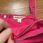 Pink Rhinestone Bow Crop Top Size L Photo 4