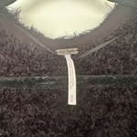 Free People  Women’s Medium Icing Black Vneck Fuzzy Sweater New Photo 1