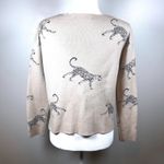 Catherine Malandrino Leopard Print Sweater Crewneck Pullover Animal Print Viscose Size Small‎ Classic Photo 2