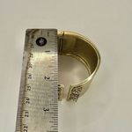 Victoria's Secret  gold tone and rhinestone wide bangle bracelet Photo 6