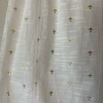 Tularosa White & Metallic Gold Midi Skirt Size Small Photo 7