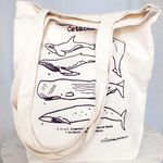 Free People Custom Made Trendy Whale Canvas Tote Bag  Photo 0