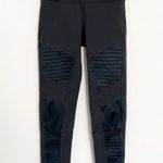 Alo Yoga High Rise Full Length Athletic Moto Leggings Gym Pants Gray Size Small Photo 2