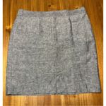 Banana Republic  Women's Gray Skirt Size 14 Linen Blend Fully Lined With Slit Photo 1