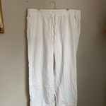 Old Navy  Linen Wide Leg White Pants XL Cozy Preppy Beach Layering Clean Girl Photo 1