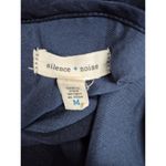 Silence + Noise  2 Tone High Low Faux Wrap 100% Polyester Top Blue Sz M Photo 3