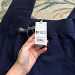 FIGS  High Waisted Yola Skinny Scrub Pant In Navy Blue Photo 9