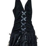 Gunne Sax Vintage Y2K  Womens Fairy Dress Size 1/2 Whimsigoth Steampunk Witchy Photo 0
