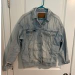 American Eagle Heavily Distressed Denim Jacket – Size Small Photo 0