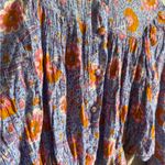 Rachel Rachel Roy Lilac Orange Floral Cropped Button Down Blouse Womens XS Purple Photo 1