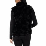 Nicole Miller Ladies' Reversible Black Faux Fur Vest Size L Photo 1