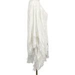 Melissa Odabash Lace Fringe Swim Coverup White Size Small Photo 3