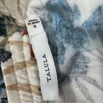 Talula Aritzia  Green Cream Floral Strapless Jumpsuit Womens S Jogger Beachy Vaca Photo 6