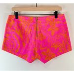 Lilly Pulitzer  Womens Shorts Pink Liza Floral Ribbed Hot Pants Low Rise Size 2 Photo 2