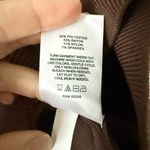 EXPRESS Knit Puff Short Sleeve Sweetheart Neckline Cardigan in Brown - Size M Photo 5