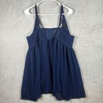 Torrid Curve Lace And Mesh Babydoll Lingerie Gown Plus Size 2 2X Navy Photo 1