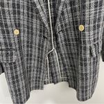 ZARA Plaid Double Breasted Tweed Blazer Small Photo 6