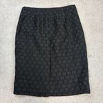 Anthropologie Maeve Black Goban Polka Dot Brocade Pencil Skirt Size 2 Photo 1