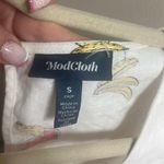 Modcloth ✨ Pack a Picnic Tie Front Linen Sz Small Shirt✨ Photo 5